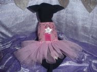 gingham flower tutu